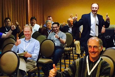 image of attendees smiling